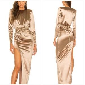 Bronx‎ and banco REVOLVE Farrah Maxi Dress in Gold